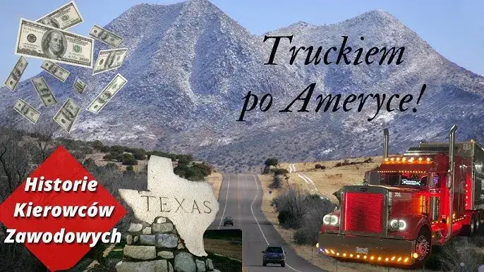 Mapa zarobków kierowców ciężarówek USA