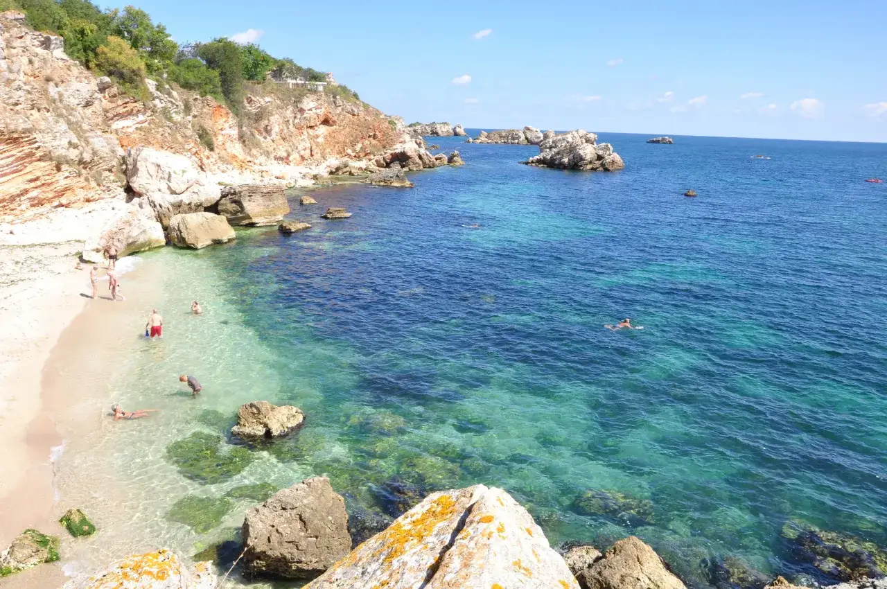Plage de sable fin en Bulgarie