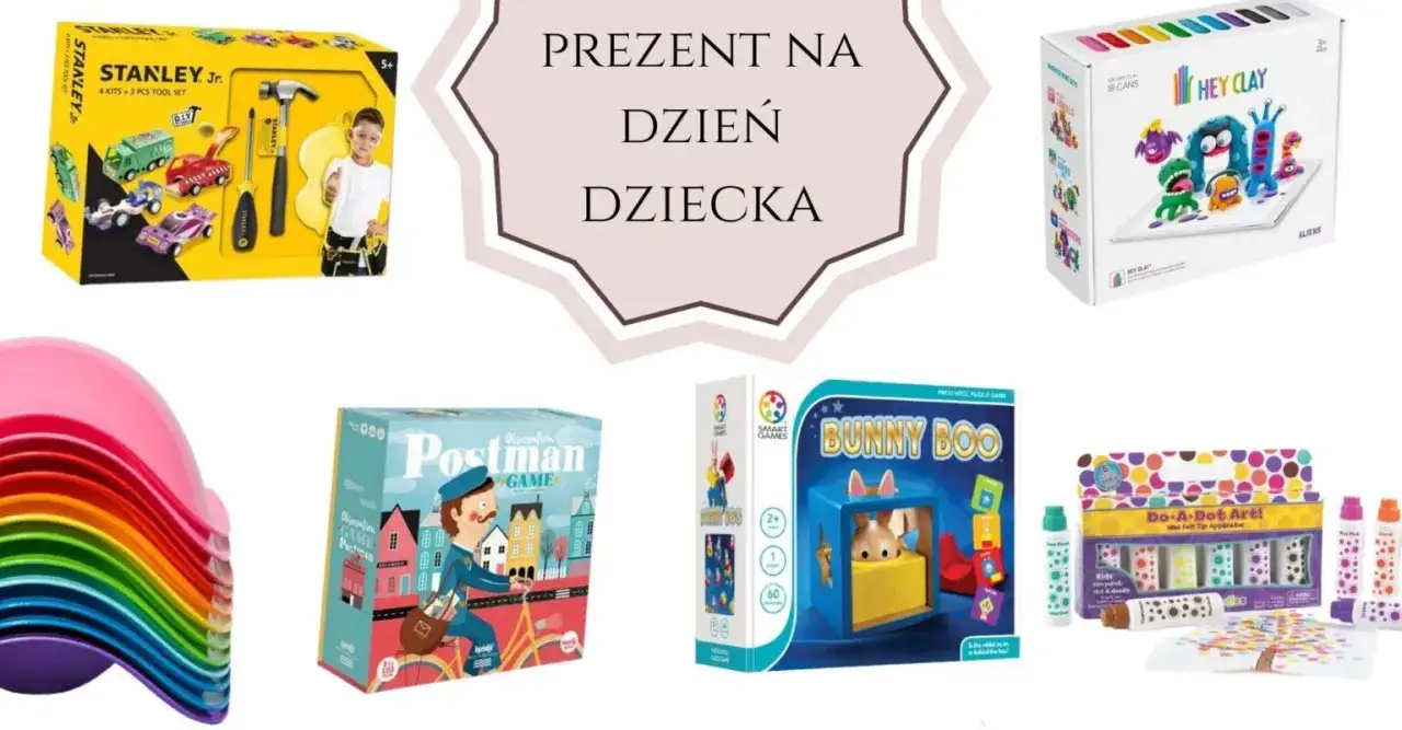 Zestawy do zabawy: narzędzia, glina, gry logiczne i malowanie. Idealny prezent na Dzień Dziecka!