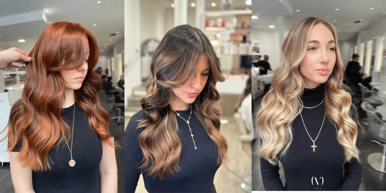 Trois femmes aux cheveux ondulés : rousse, brune et blonde. Découvrez comment onduler ses cheveux pour un look glamour.