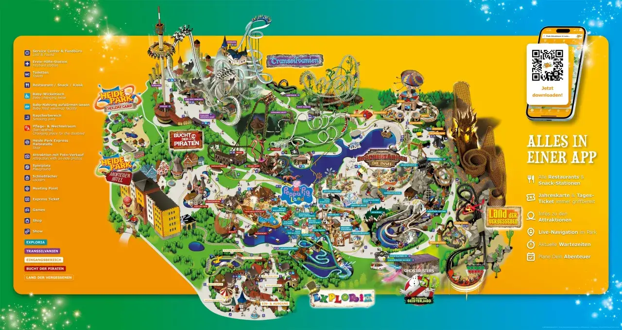 Heide Park Attraktionen &Uuml;bersicht