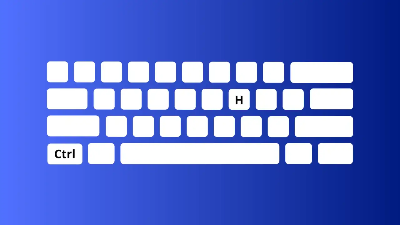 klawiatura skrót ctrl h