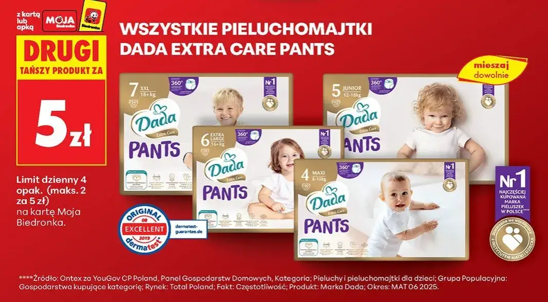 rodzic kupuje pieluchy promocje