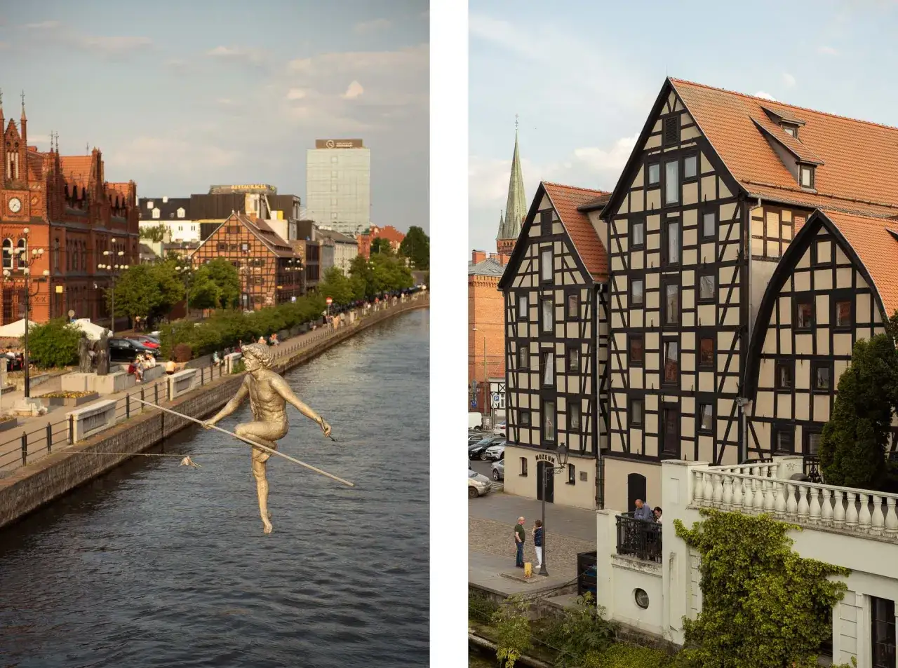 Bydgoszcz: rzeźba na Brdzie, zabytkowe kamienice i muzeum. Co ciekawego w Bydgoszczy? Zobacz!