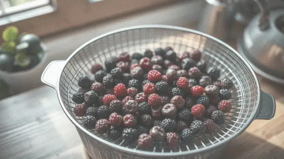 Aronia świeże owoce mycie suszenie