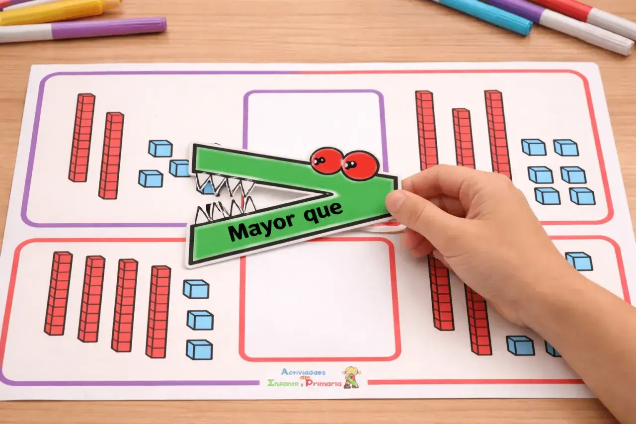 Un cocodrilo verde con 