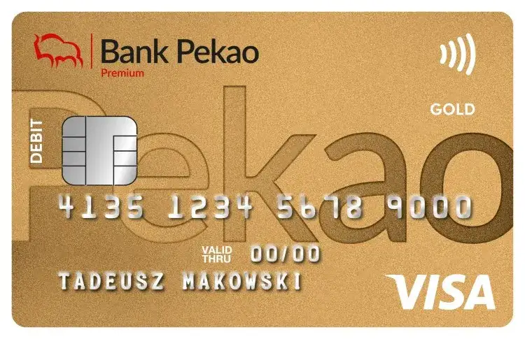 karta debetowa Pekao S.A. w kopercie