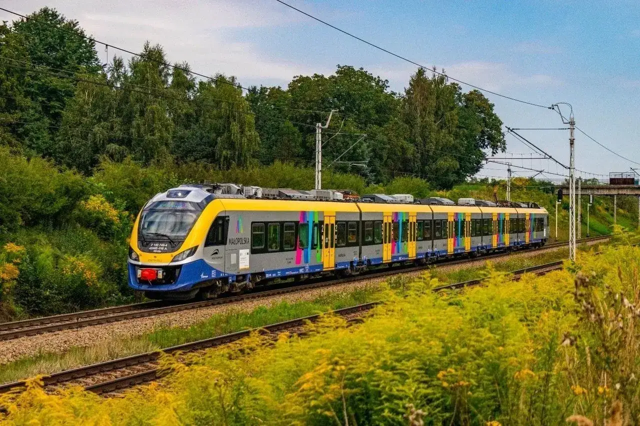 Kolorowy pociąg