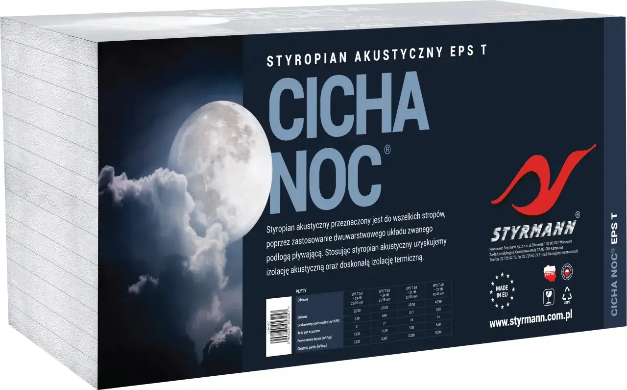 Styropian akustyczny EPS T płyty izolacyjne