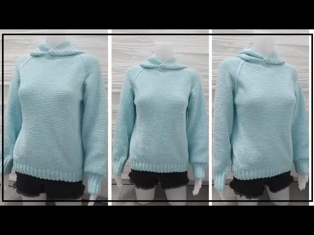 sweter z kapturem DIY inspiracje