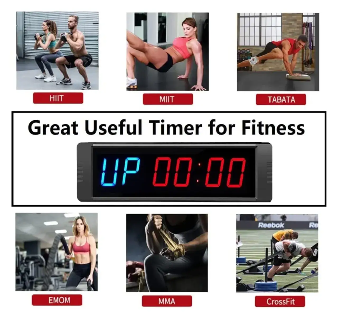 Trening Tabata zegar odliczający czas intensywny trening