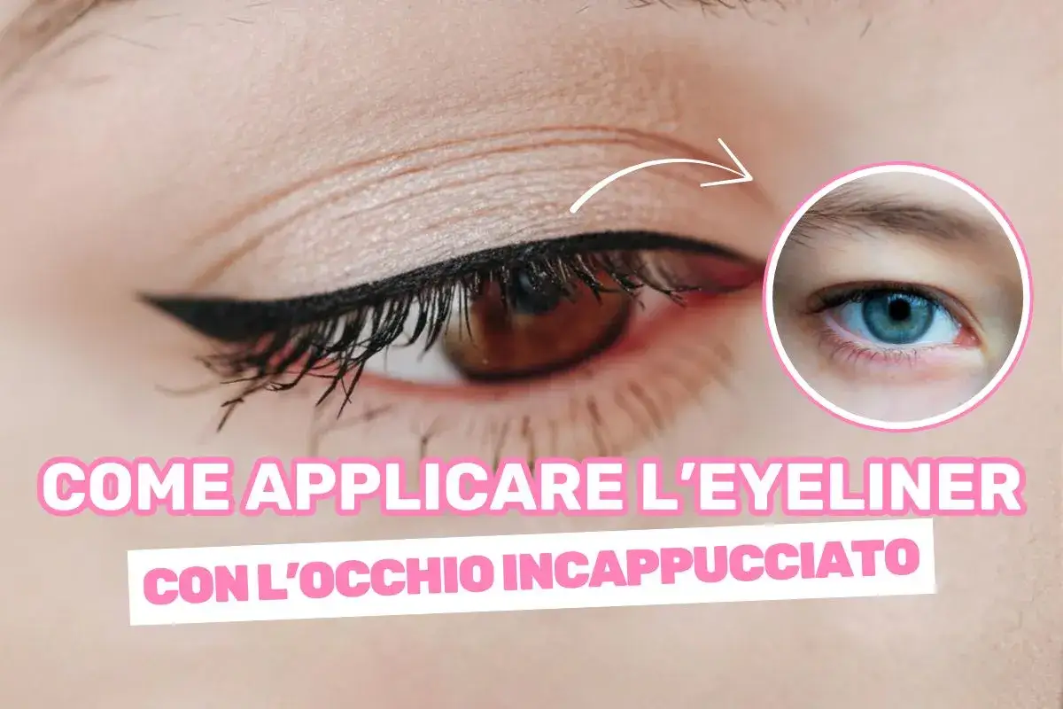 Guida su come applicare l'eyeliner per un occhio incappucciato, con un focus sul risultato.