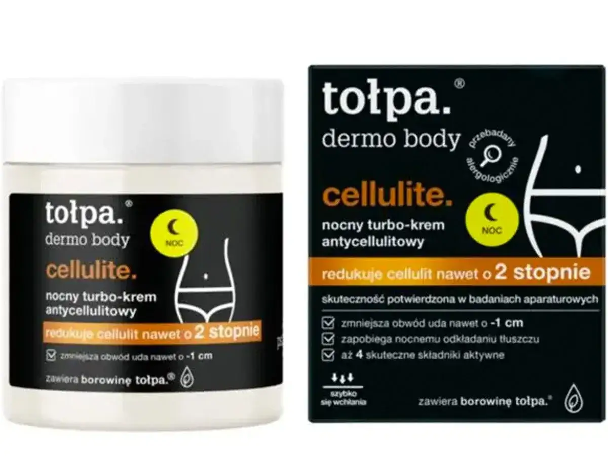 Krem tołpa dermo body cellulite. nocny turbo-krem antycellulitowy redukuje cellulit nawet o 2 stopnie. Skuteczny sposób, jak pozbyć się cellulit.