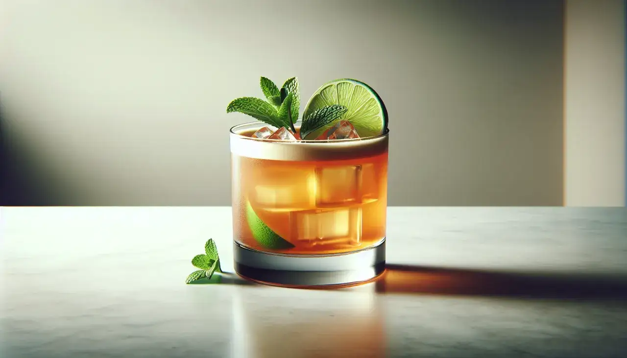 Orszadowy syrop migdałowy do Mai Tai. Orzeźwiający koktajl z miętą i limonką.