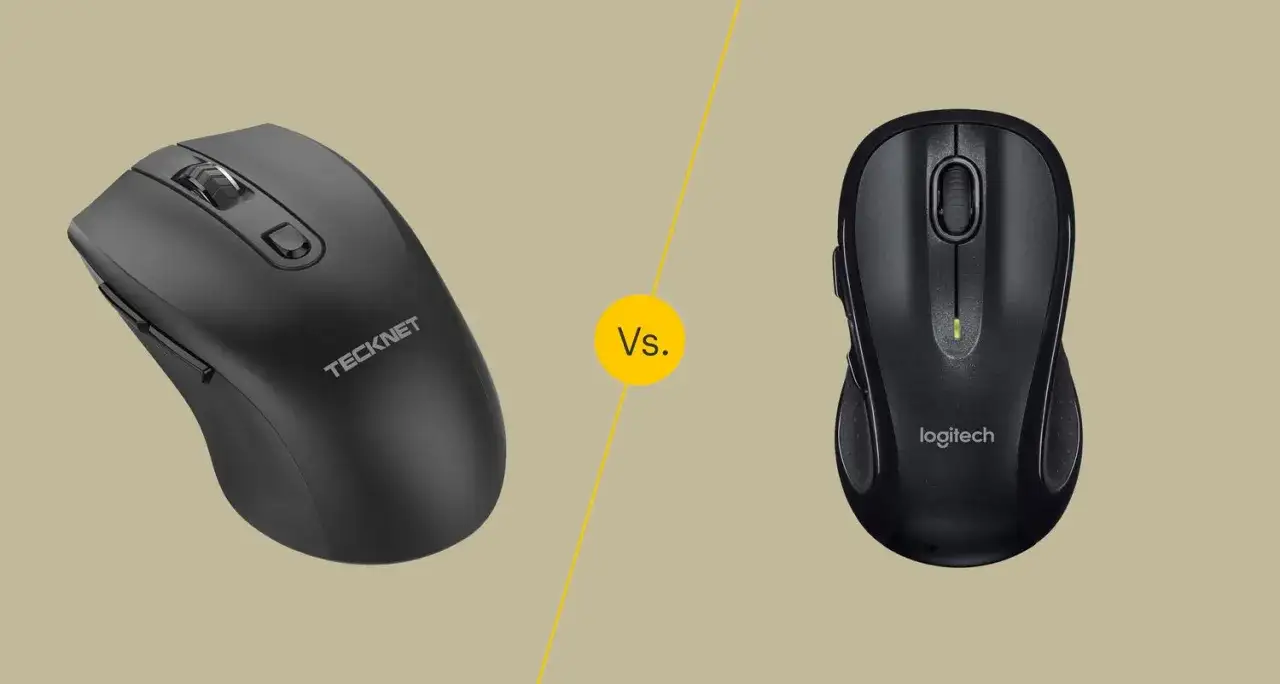 Porównanie myszki optycznej TeckNet z myszką laserową Logitech. Która lepsza?