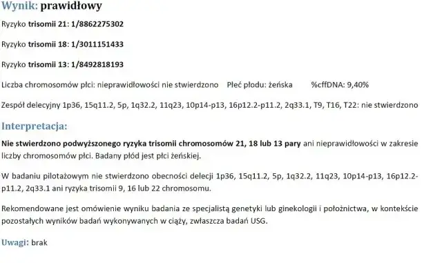 Wyniki badań genetycznych interpretacja lekarz