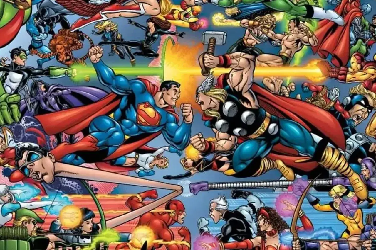 Un affrontement &eacute;pique de super-h&eacute;ros, un film de super h&eacute;ros o&ugrave; Superman et Thor se mesurent, entour&eacute;s d'une foule de h&eacute;ros et de vilains.