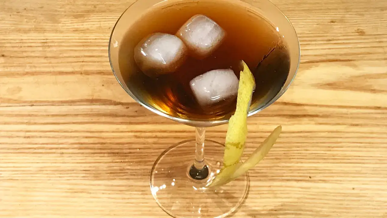 Martini z colą drink vintage 90s