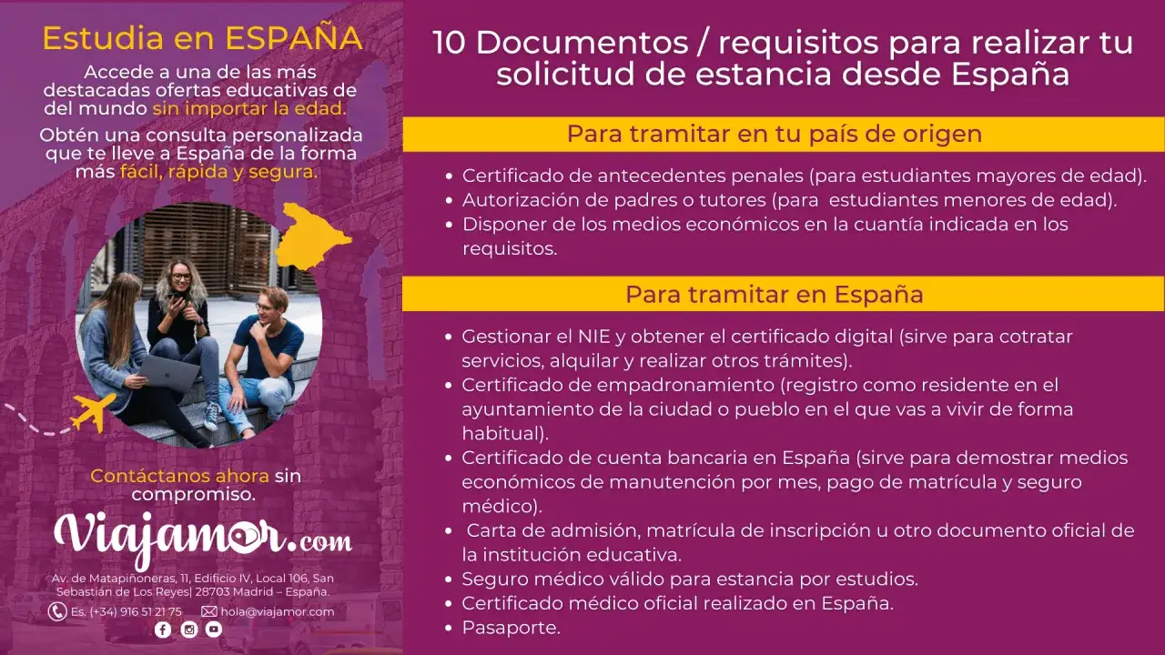 Estudiantes planean trabajar en el extranjero, con requisitos para estudiar en España.