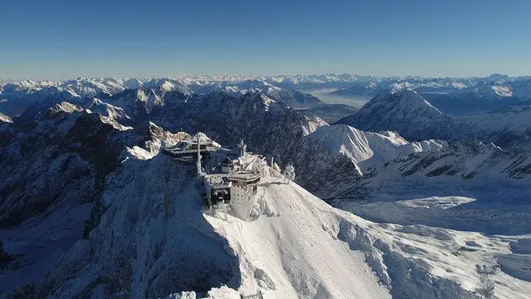 Panorama Aussicht Zugspitze 4 L&auml;nder Blick
