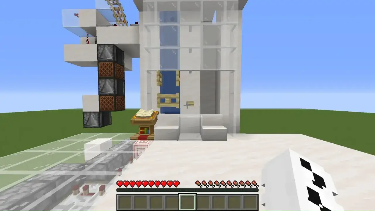 Minecraft winda wodna schemat budowy