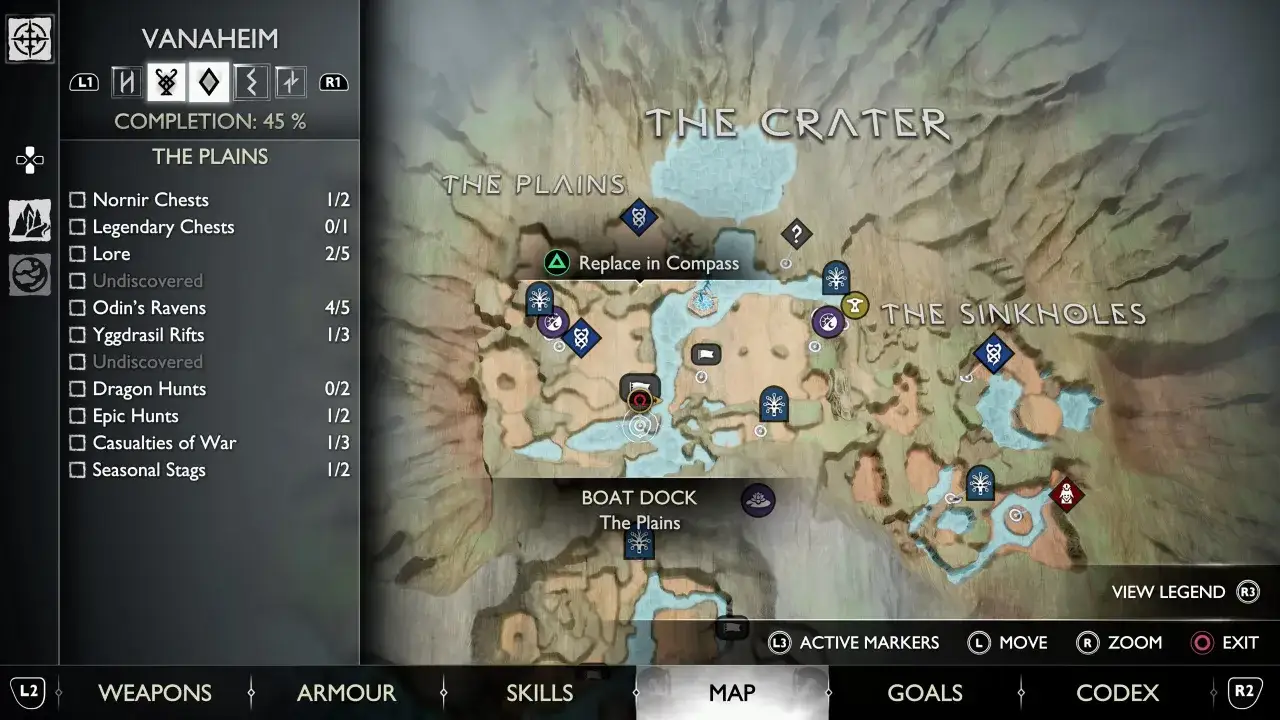 Mapa de Vanaheim, 