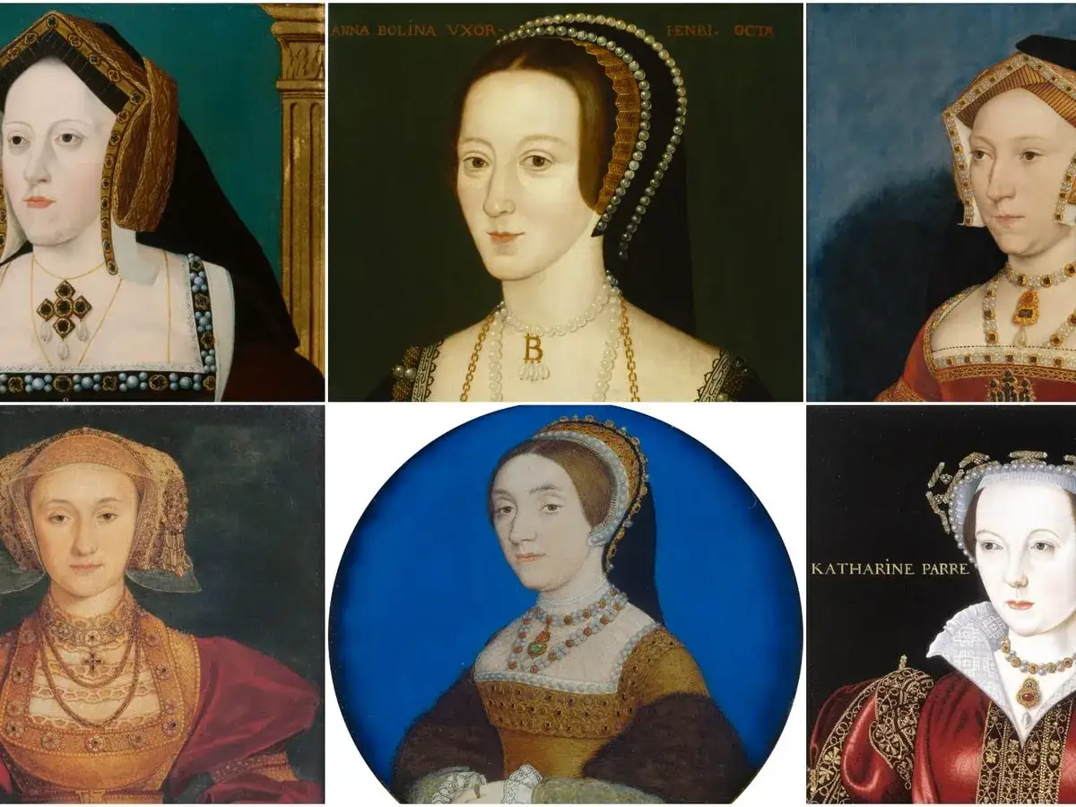 Retratos de las seis esposas de Enrique VIII, cada una con su propio destino, como murieron las esposas de Enrique VIII.