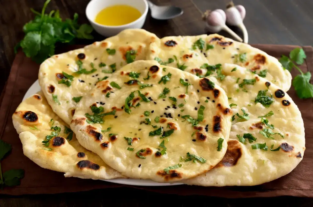 składniki na chlebek naan