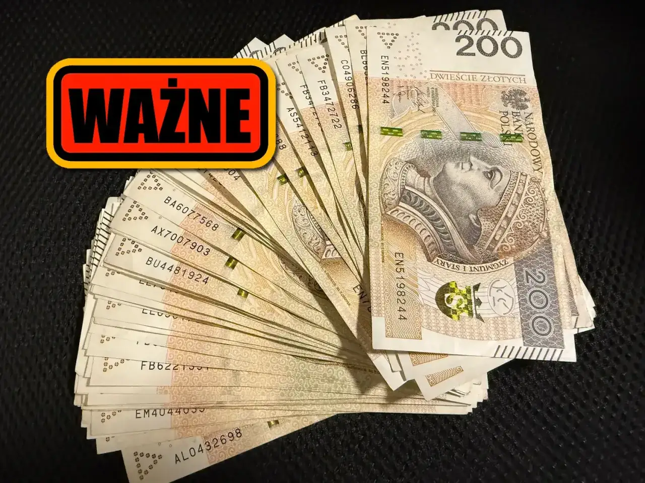 Ważne! Wcześniejsza spłata kredytu hipotecznego a urząd skarbowy. Stos banknotów 200 zł.