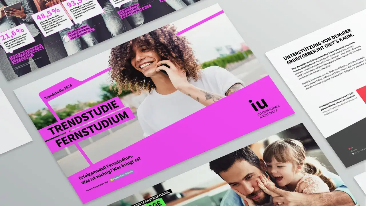 Die Trendstudie 2023 der IU Internationale Hochschule zeigt: Ein Fernstudium ist anstrengend, aber es lohnt sich.