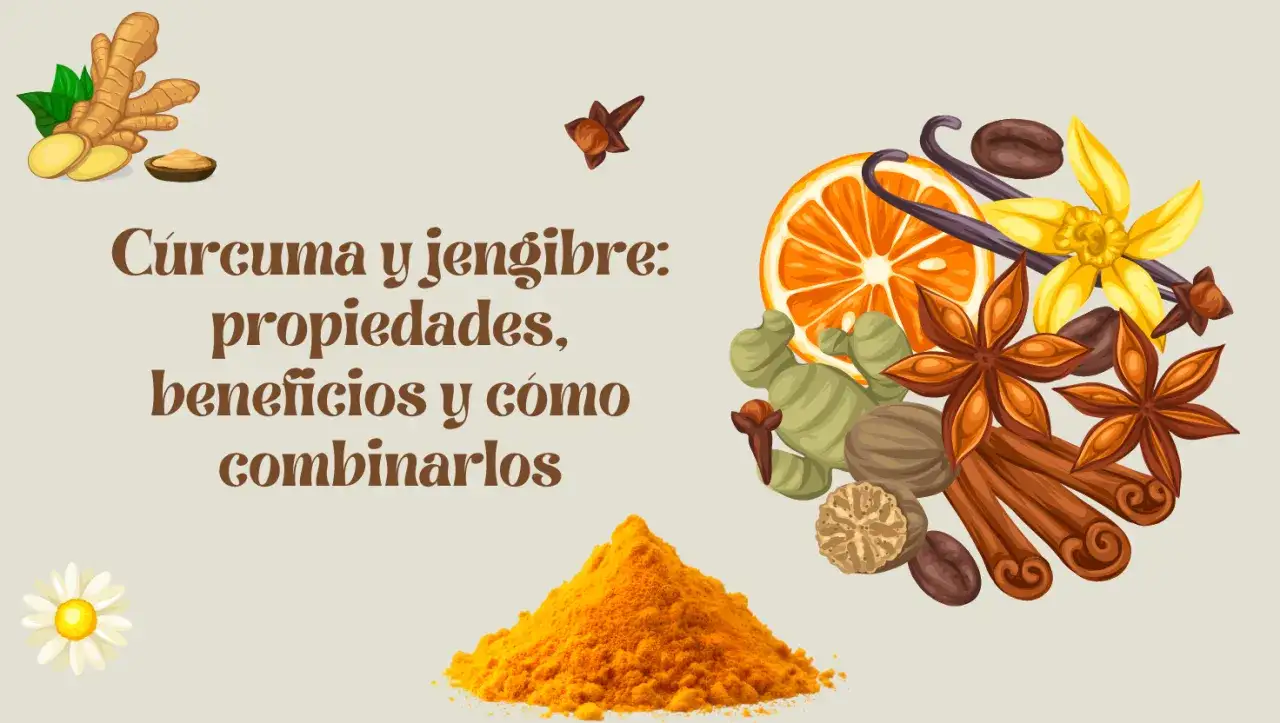 C&uacute;rcuma y jengibre: ra&iacute;ces doradas y especias arom&aacute;ticas que realzan tus comidas y tu bienestar.