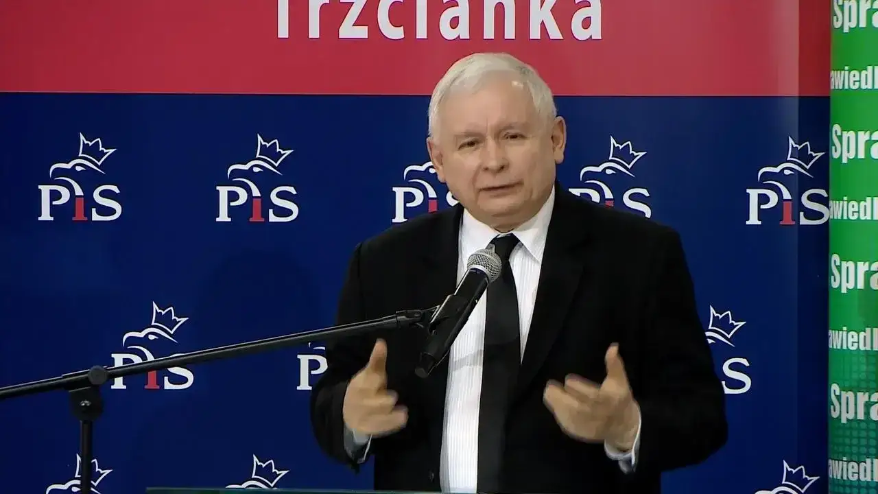 Jarosław Kaczyński na spotkaniu z wyborcami