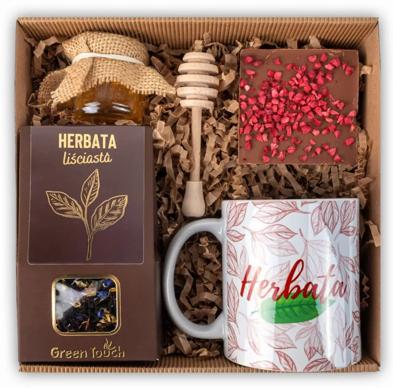 r&oacute;żne rodzaje herbaty i kubek z herbatą