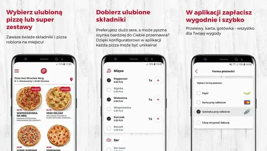 aplikacje do zamawiania jedzenia promocje pizza