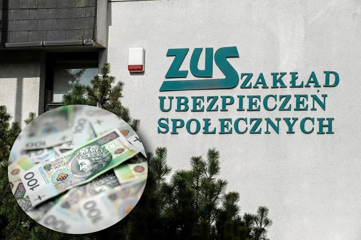 ZUS i stos banknotów 100 zł. Czy to symbol najwyższej emerytury w Polsce?