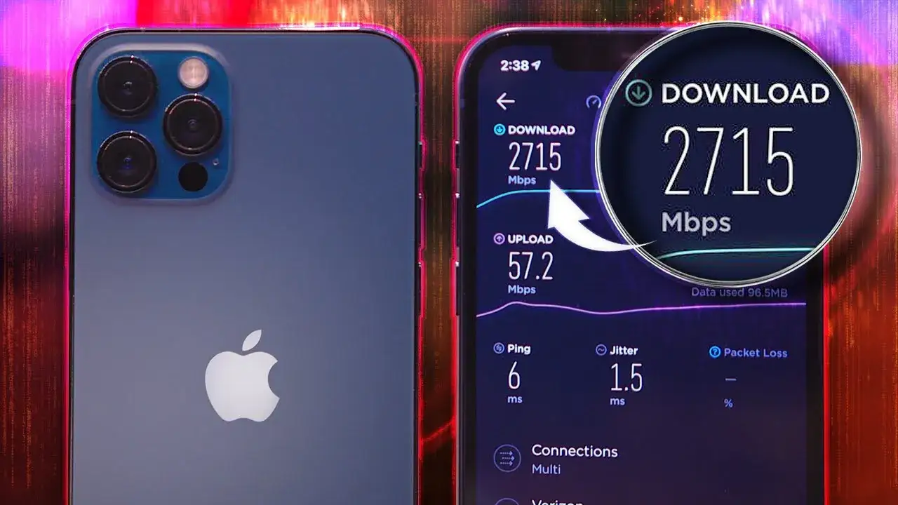 5G speed test iPhone 12
