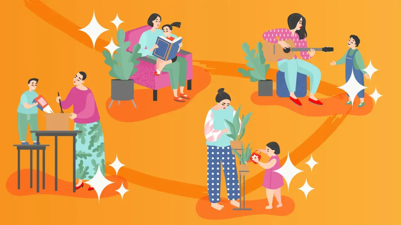 Familienaktivitäten: Kochen, Lesen, Musik und Pflanzenpflege. Die Ursache für Perfektionismus liegt oft in der Kindheit, wo solche harmonischen Momente prägend sind.
