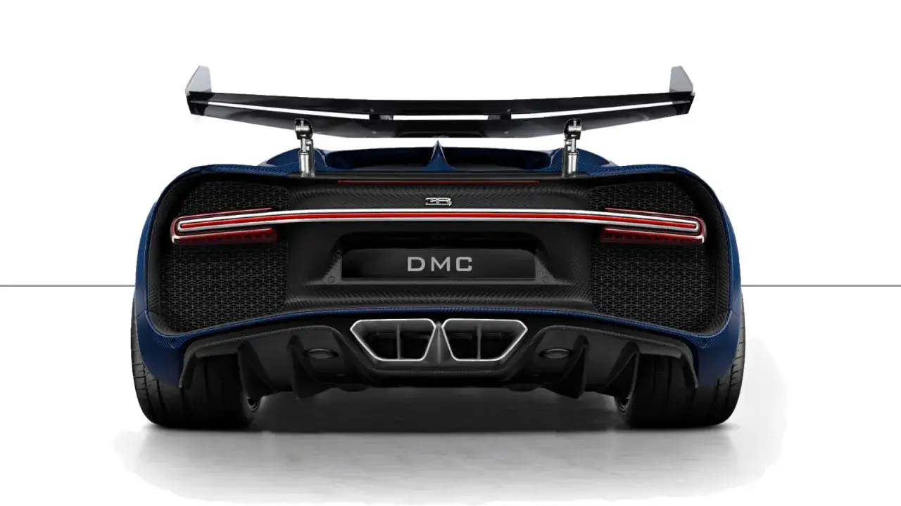 Bugatti Chiron aktywny spojler