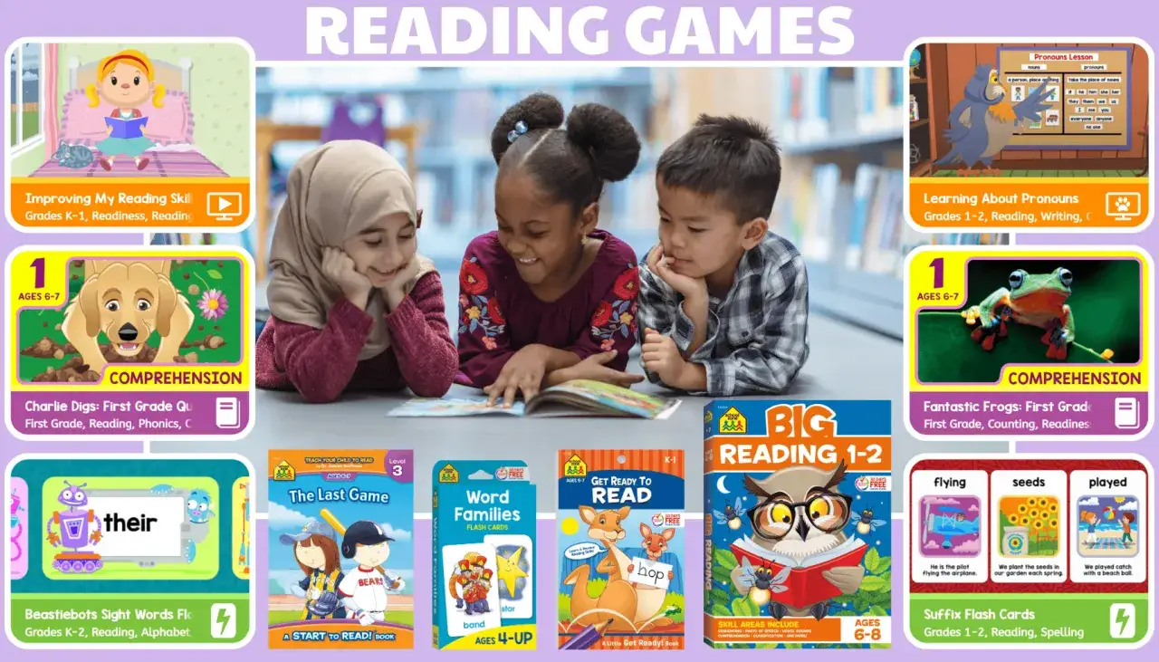 Ni&ntilde;os aprendiendo a leer con juegos interactivos. Descubre c&oacute;mo mejorar la comprensi&oacute;n lectora en ni&ntilde;os con actividades divertidas y educativas.