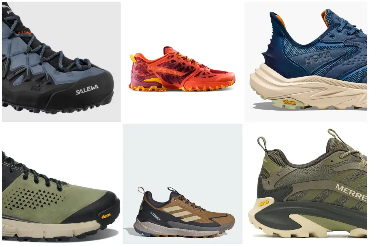 Kolekcja but&oacute;w trekkingowych na lato: Salewa, La Sportiva, Hoka, Adidas Terrex i Merrell. Idealne buty w g&oacute;ry latem zapewnią komfort i przyczepność.