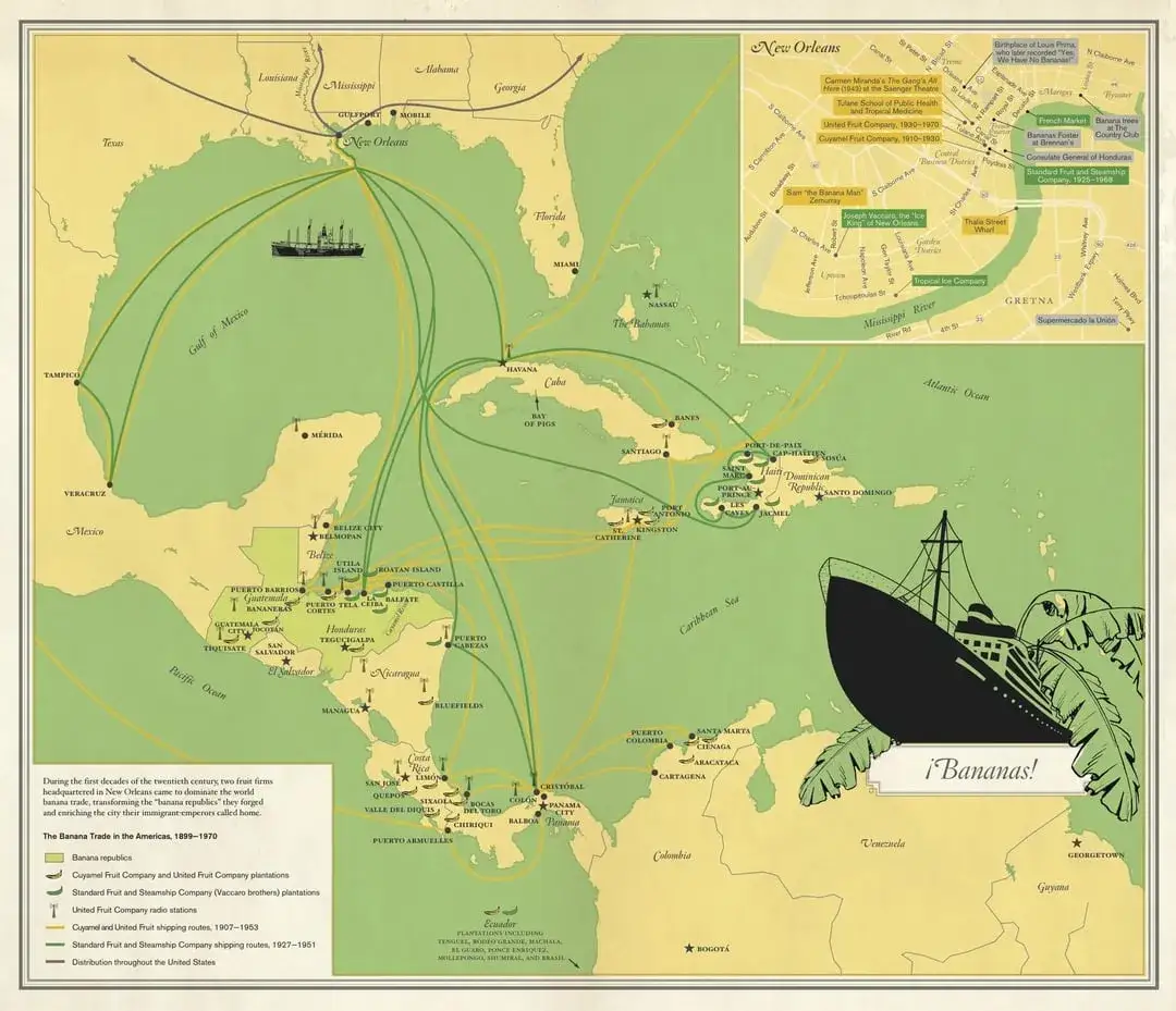 mapa pasa bananowego