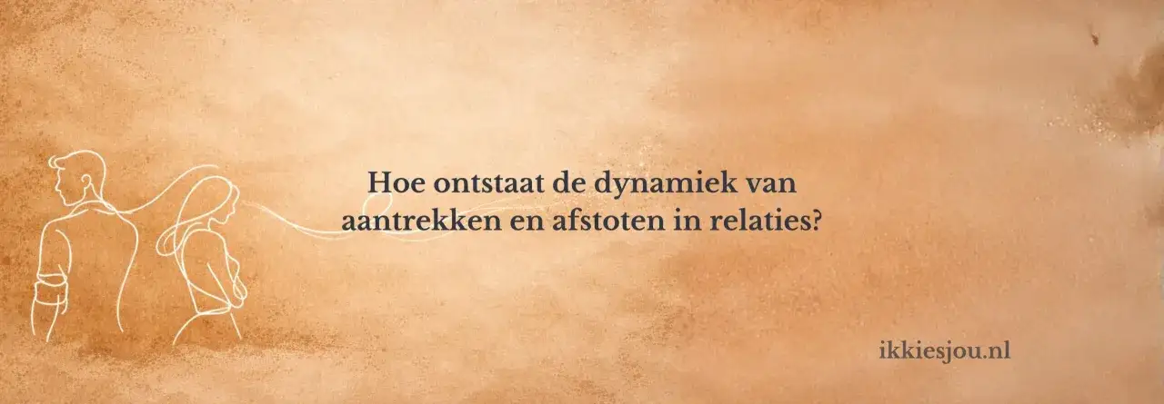 Twee silhouetten, man en vrouw, rug aan rug. De tekst vraagt: