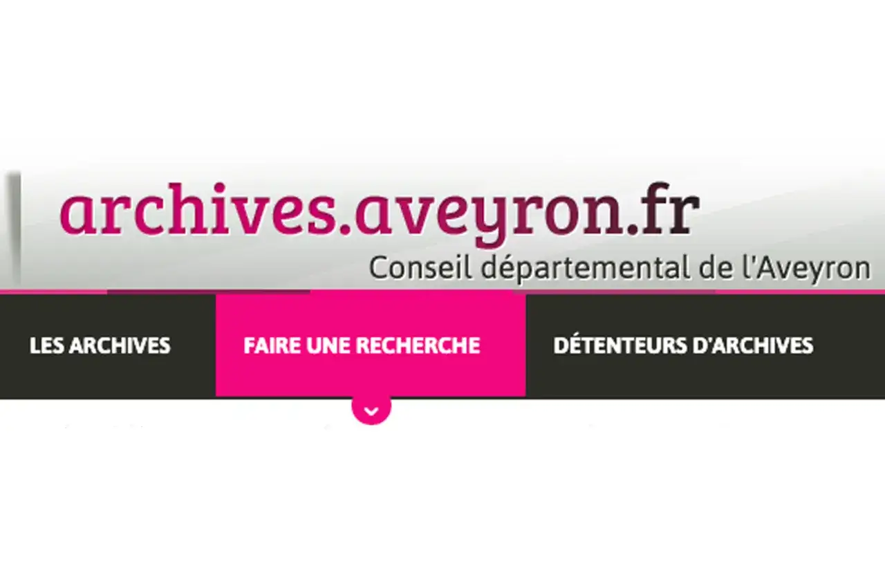 Archives Aveyron : votre portail pour les archives d&eacute;partementales et l'&eacute;tat civil en ligne.