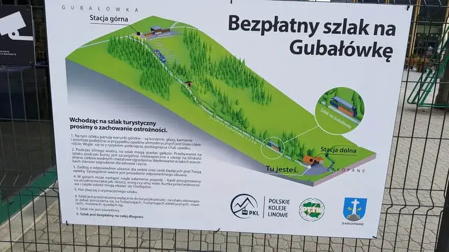 Czarny szlak na Gubał&oacute;wkę