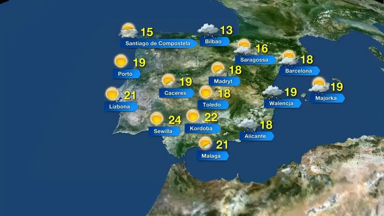 Zdjęcie Ile stopni w Hiszpanii? Sprawdź aktualne temperatury i prognozy