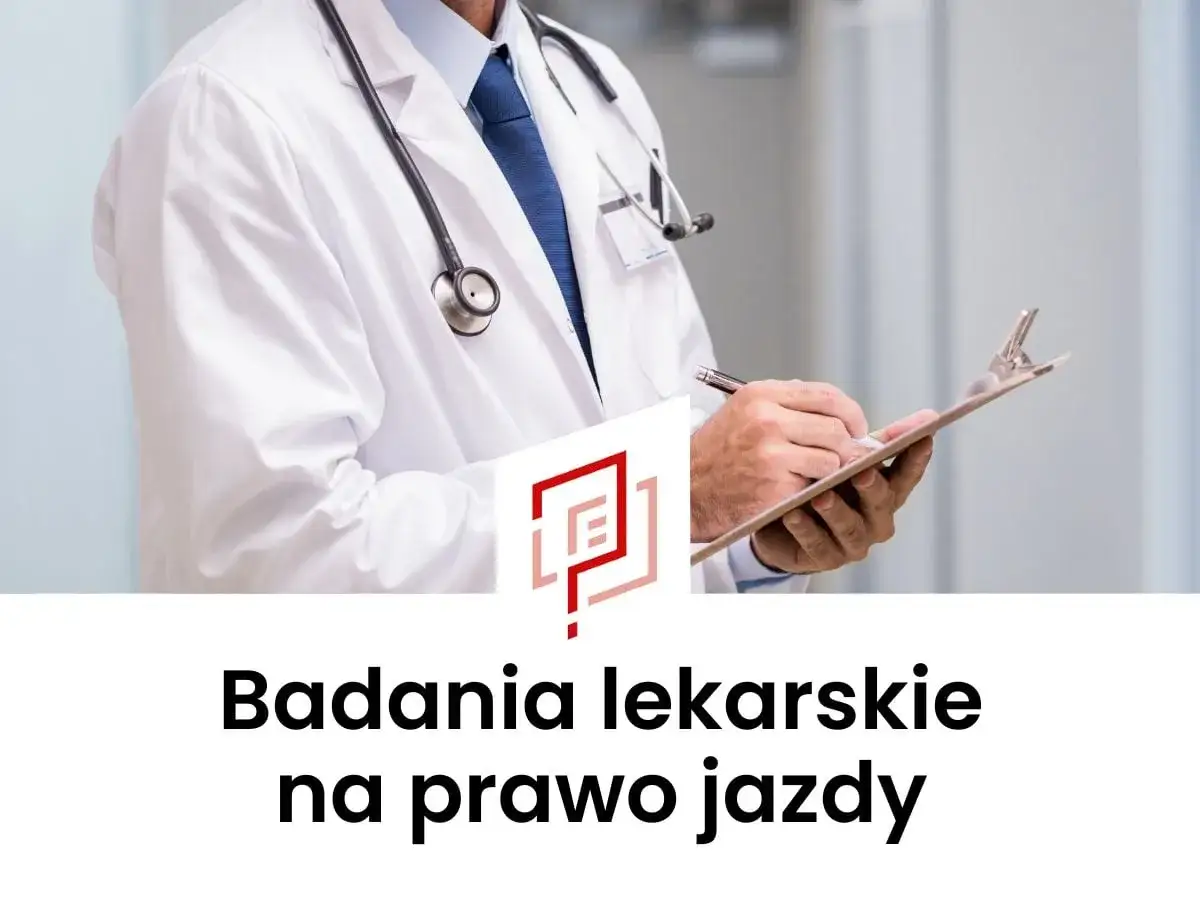 Lekarz w białym kitlu z notatnikiem i stetoskopem. Badania lekarskie na prawo jazdy &ndash; czy choroby wykluczające prawo jazdy są brane pod uwagę?