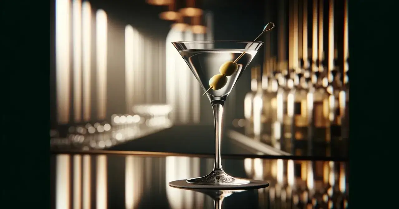 Szklanica barmańska z mieszanym Vodka Martini i shaker z wstrząsanym Vodka Martini