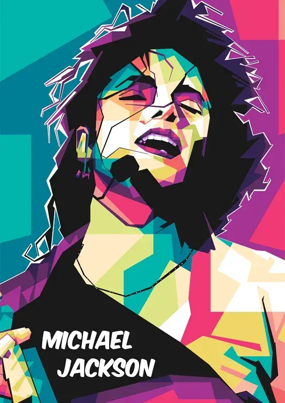 Zdjęcie Pop art Michael Jackson - unikalne dzieła sztuki do twojego wnętrza