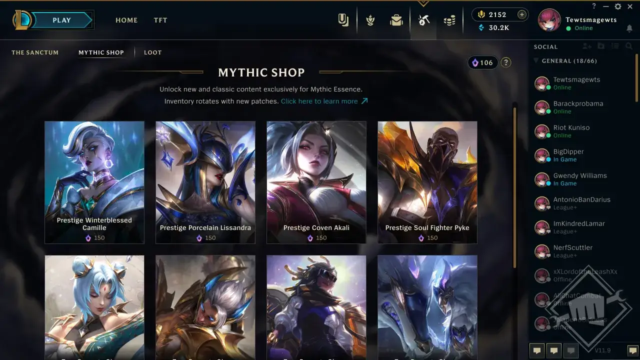 Mityczny Sklep League of Legends