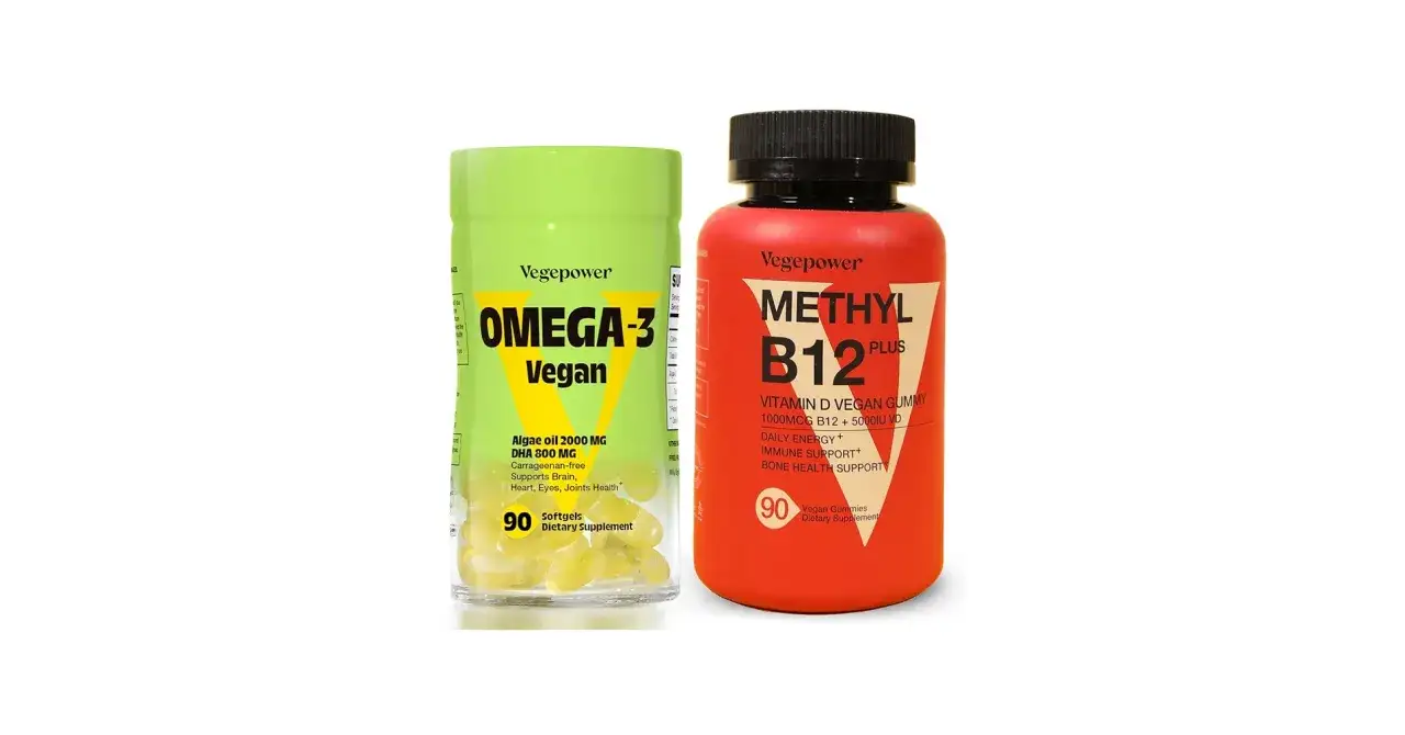 Suplementy Vegepower: Omega-3 Vegan i Methyl B12 Plus. Zastanawiasz się, jakie suplementy warto brać? Te mogą być dobrym wyborem.